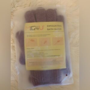 New 1 Pair of Exfoliating BaNew 1 Pair of Exfoliating Bath GLOVES Adult One Size